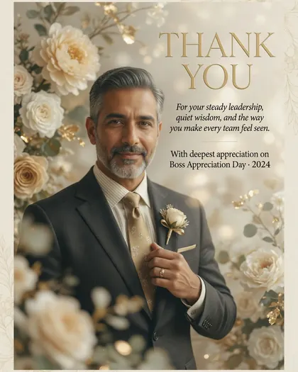 Boss Appreciation — Thank You AI poster reference