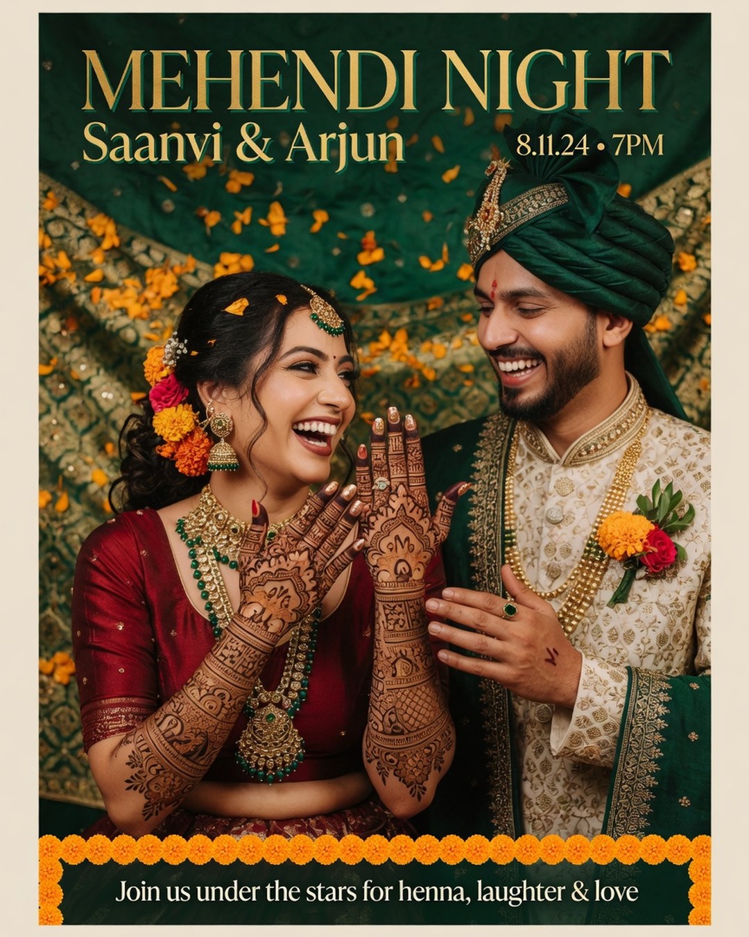 Mehendi Night reference poster