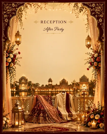 Reception After Party — Wedding AI poster reference