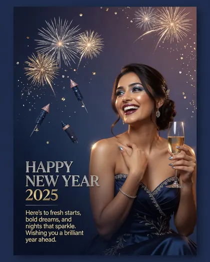 New Year — USA — New Year AI poster reference