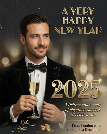 New Year — United Kingdom — New Year AI poster reference