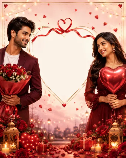 Valentine's Day — India — Valentine's Day AI poster reference