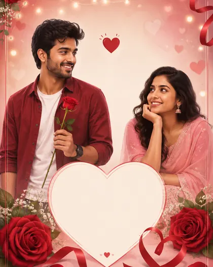 Valentine's Day — India (Tamil) — Valentine's Day AI poster reference