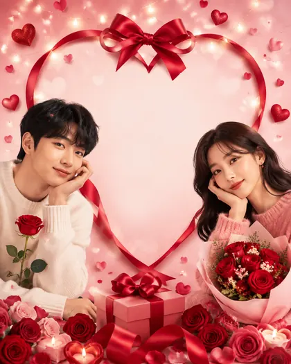 Valentine's Day — South Korea — Valentine's Day AI poster reference