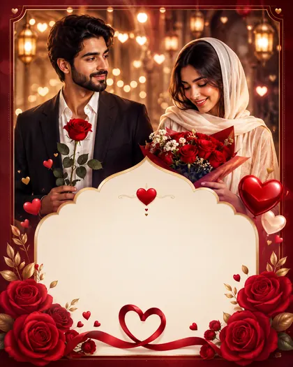 Valentine's Day — Arab World — Valentine's Day AI poster reference