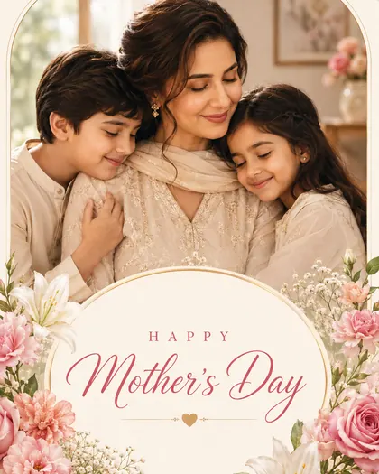 Mother's Day — Pakistan — Mother's Day AI poster reference