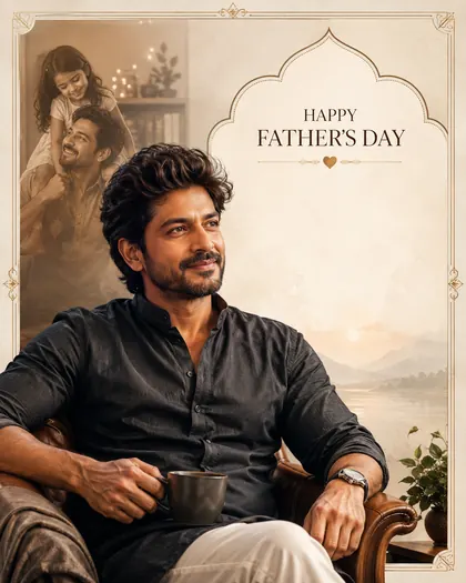 Father's Day — India — Father's Day AI poster reference