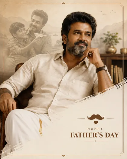 Father's Day — India (Tamil) — Father's Day AI poster reference