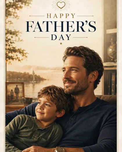 Father's Day — USA — Father's Day AI poster reference