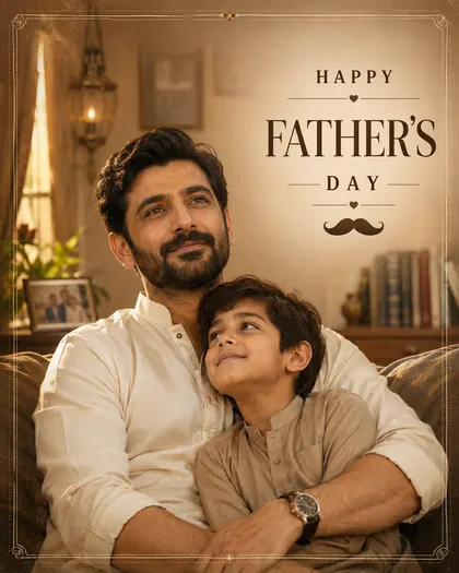 Father's Day — Pakistan — Father's Day AI poster reference