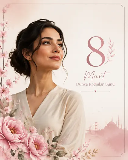 Women's Day — Turkey — International Women's Day AI poster reference