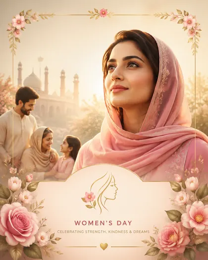 Women's Day — Pakistan — International Women's Day AI poster reference