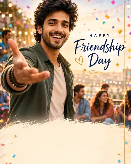 Friendship Day — India — Friendship AI poster reference