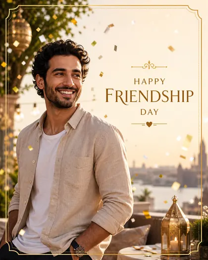 Friendship Day — Arab World — Friendship AI poster reference