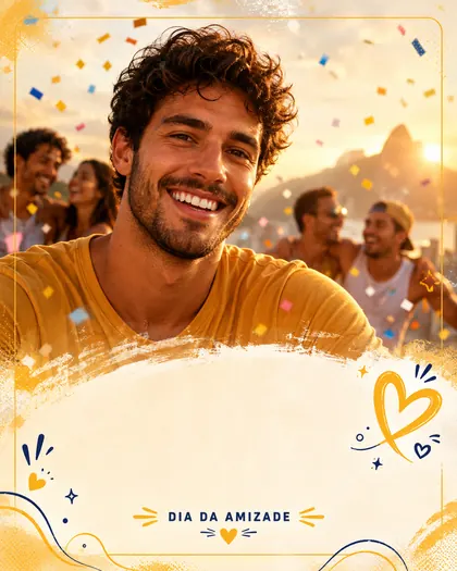 Friendship Day — Brazil — Friendship AI poster reference