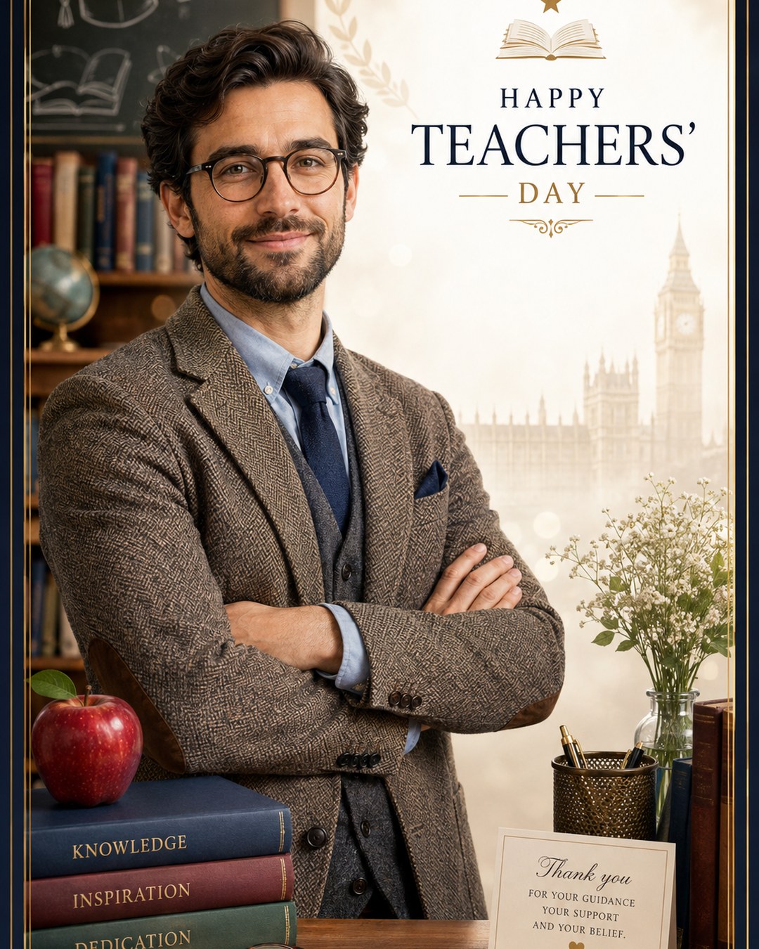 Teachers' Day — United Kingdom reference poster