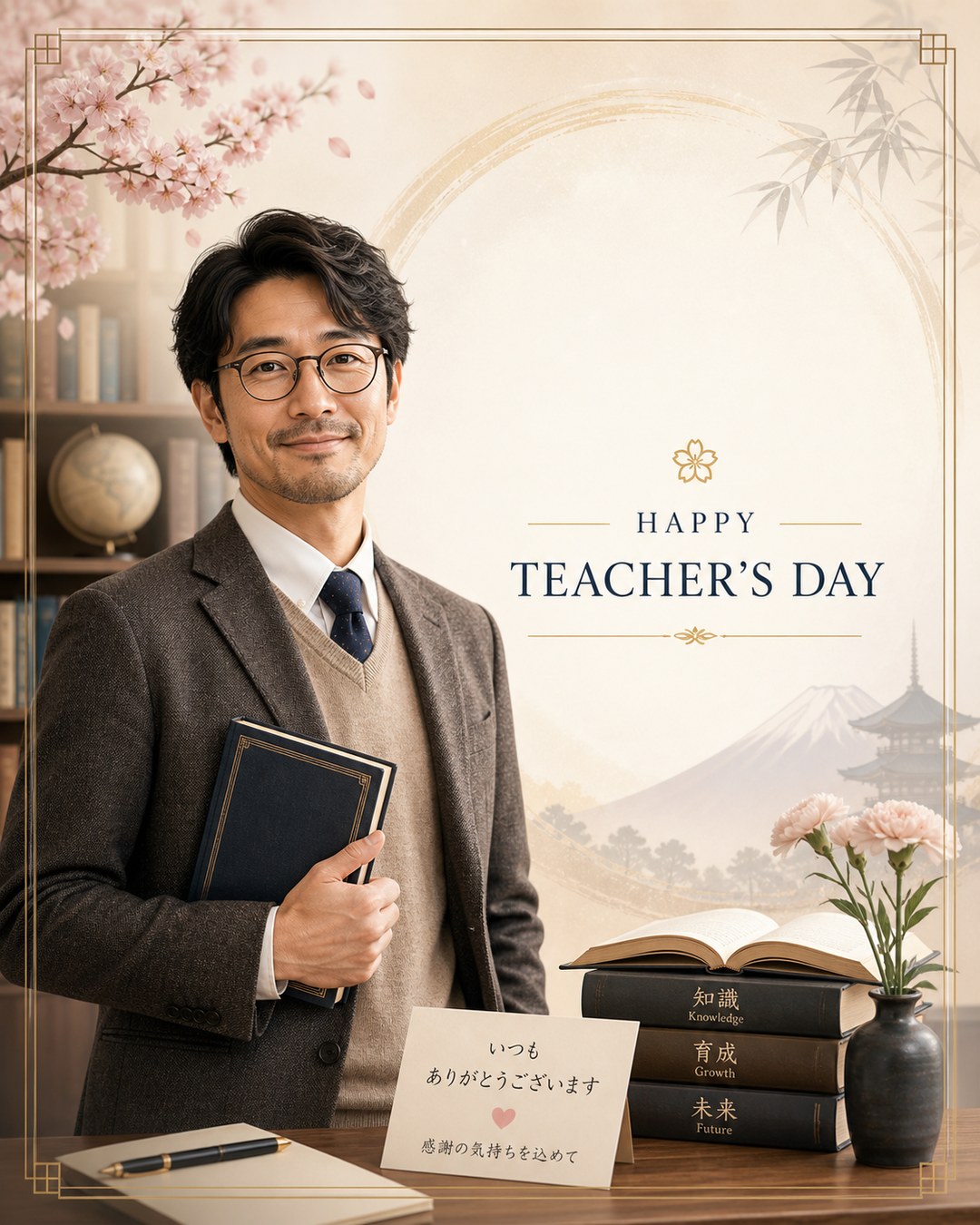 Teachers' Day — Japan reference poster