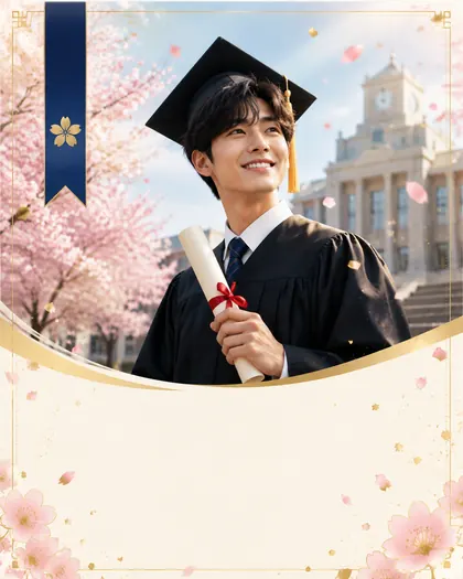 Graduation Season — Japan — Graduation AI poster reference