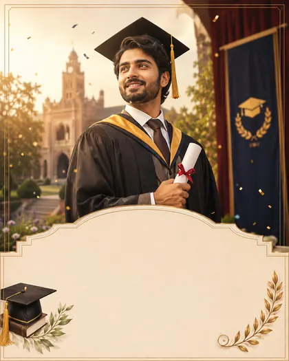 Graduation Season — Pakistan — Graduation AI poster reference