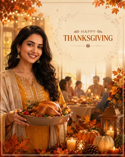 Thanksgiving — India — Thanksgiving AI poster reference