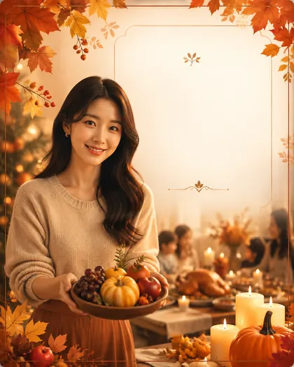 Thanksgiving — South Korea — Thanksgiving AI poster reference