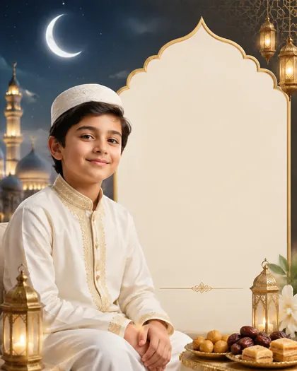 Eid al-Fitr — India (Muslim audience) — Eid al-Fitr AI poster reference