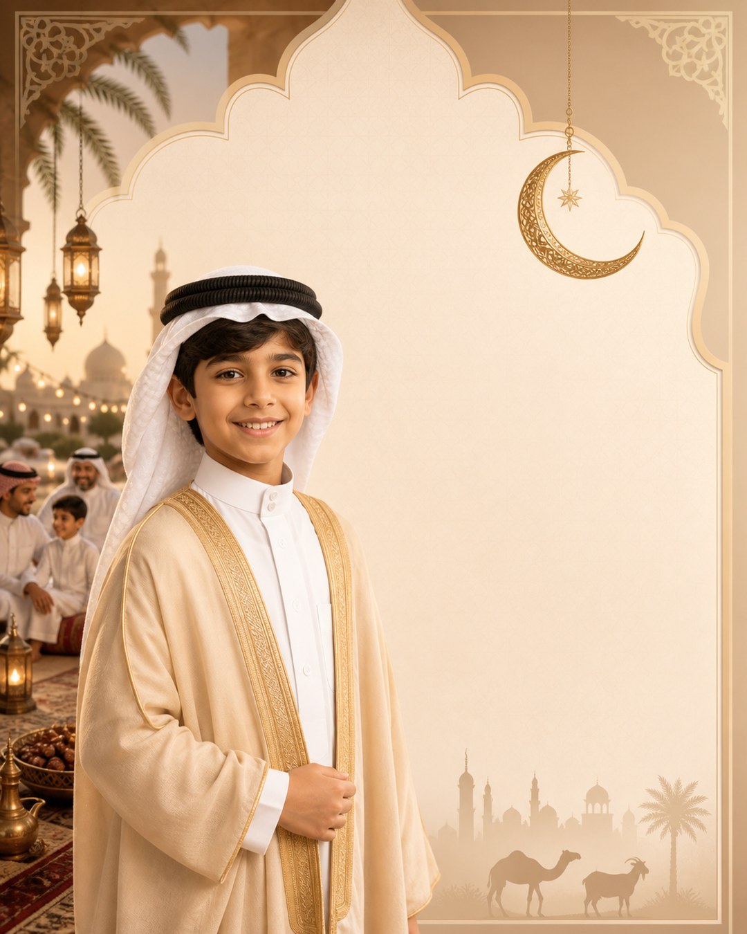 Eid al-Adha — Saudi / Gulf reference poster