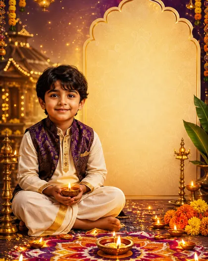 Diwali / Deepavali — India - Kerala — Diwali AI poster reference