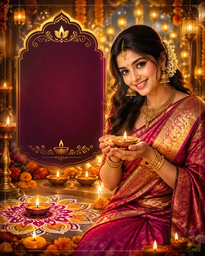 Diwali / Deepavali — India - Karnataka — Diwali AI poster reference