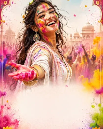 Holi — India - Pan Indian — Holi AI poster reference