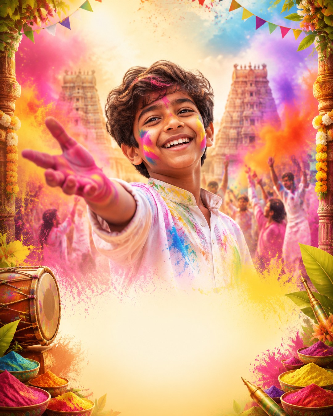 Holi — India - Tamil Nadu reference poster