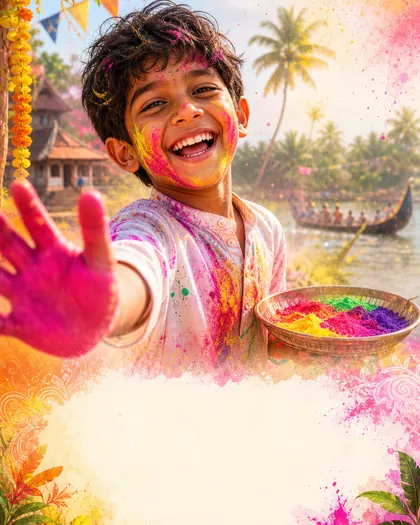 Holi — India - Kerala — Holi AI poster reference