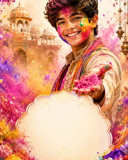 Holi — India - Bengal — Holi AI poster reference