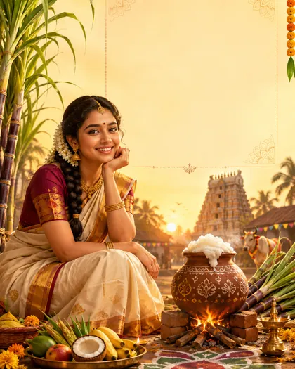 Pongal — India - Telugu — Pongal AI poster reference