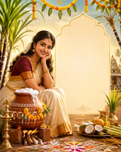 Pongal — India - Karnataka — Pongal AI poster reference