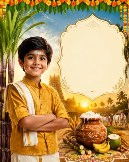 Pongal — India - Maharashtra — Pongal AI poster reference