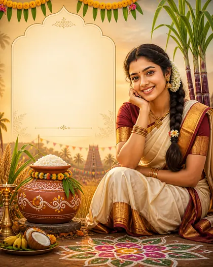 Pongal — India - Gujarat — Pongal AI poster reference