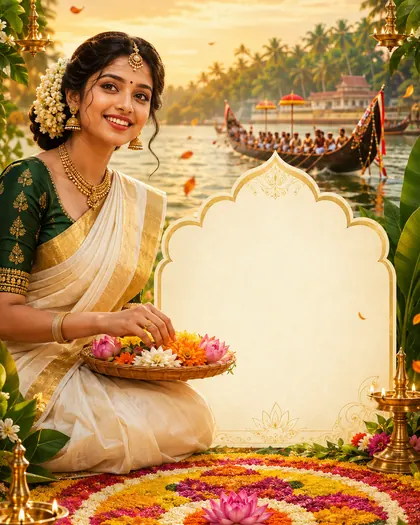 Onam — India - Telugu — Onam AI poster reference