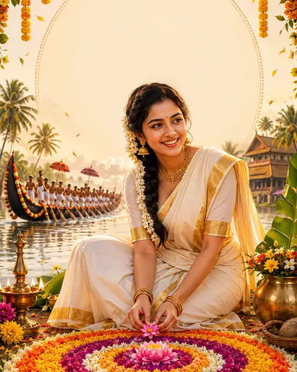 Onam — India - Gujarat — Onam AI poster reference