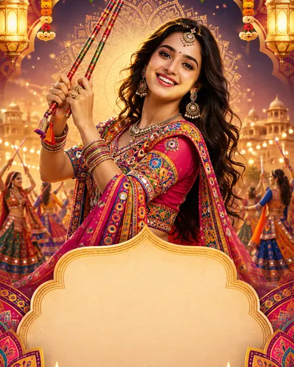 Navratri — India - Telugu — Navratri AI poster reference