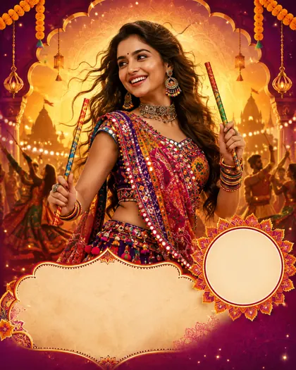 Navratri — India - Karnataka — Navratri AI poster reference