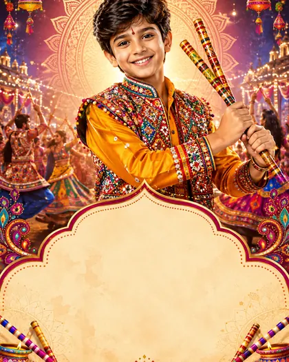 Navratri — India - Maharashtra — Navratri AI poster reference