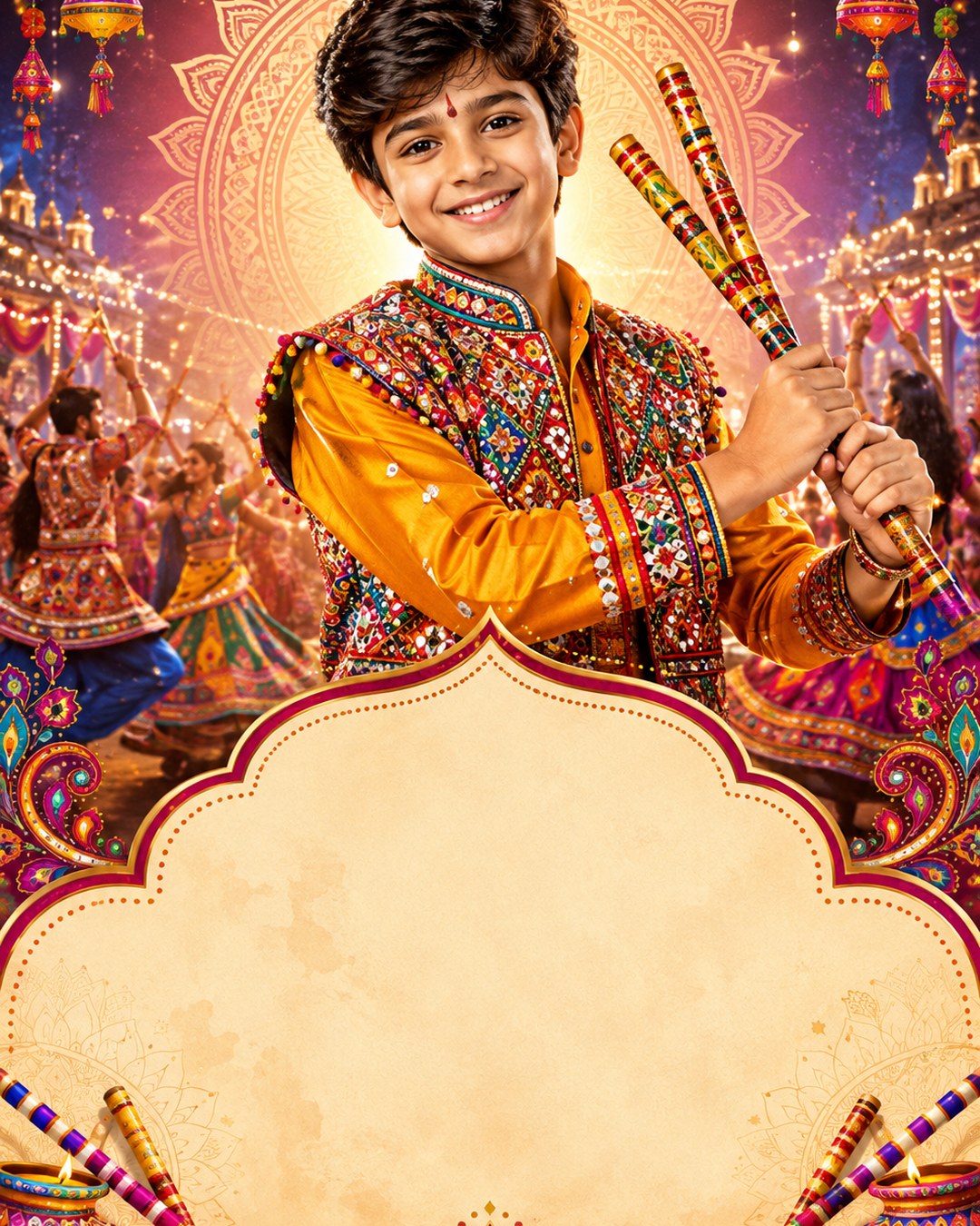 Navratri — India - Maharashtra reference poster