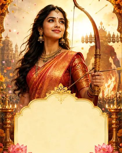 Dussehra / Vijayadashami — India - Pan Indian — Dussehra AI poster reference