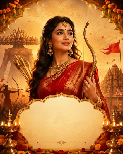 Dussehra / Vijayadashami — India - Karnataka — Dussehra AI poster reference