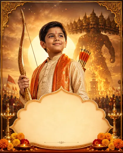 Dussehra / Vijayadashami — India - Maharashtra — Dussehra AI poster reference