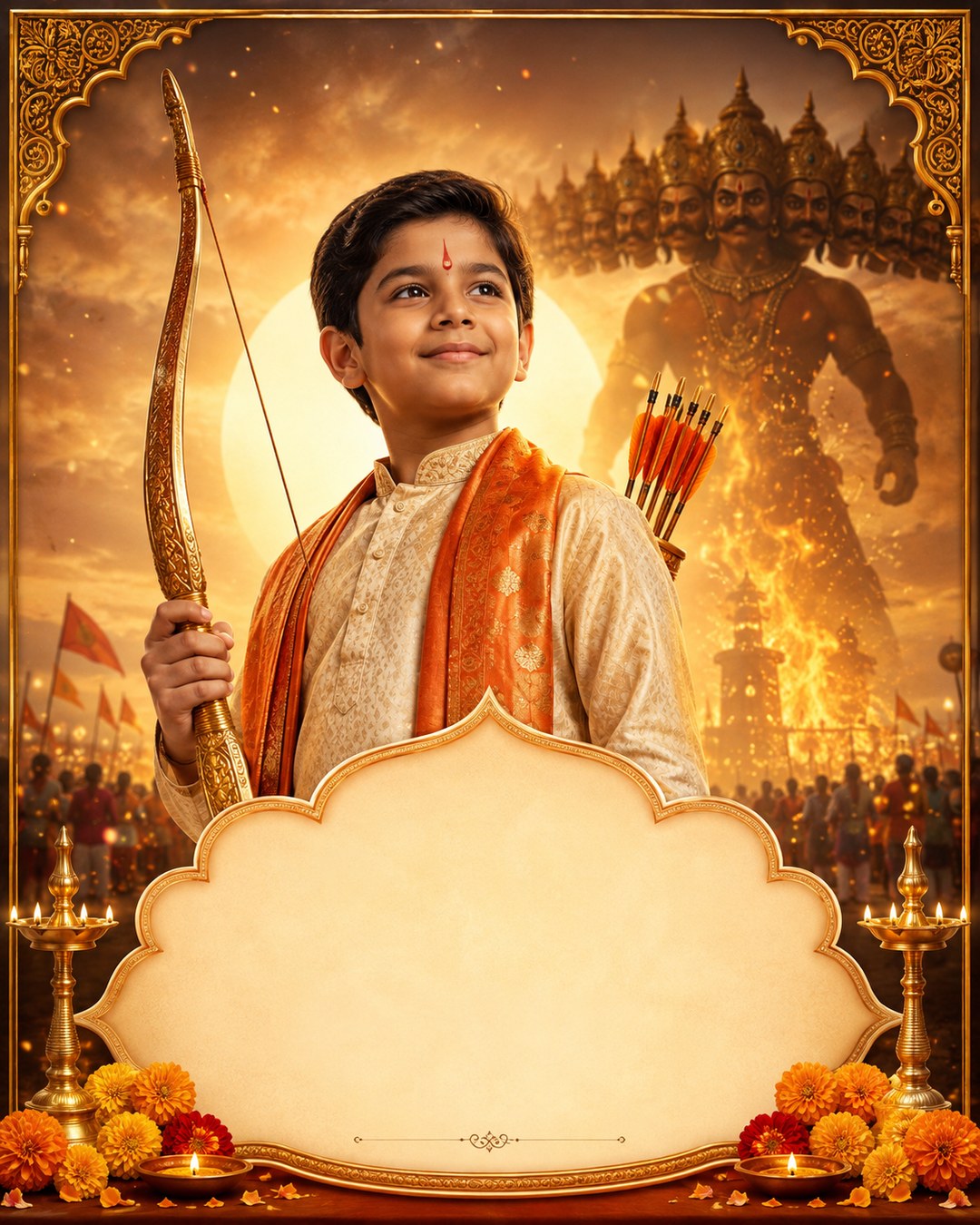 Dussehra / Vijayadashami — India - Maharashtra reference poster