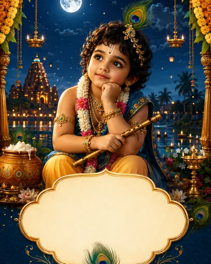 Janmashtami — India - Kerala — Janmashtami AI poster reference