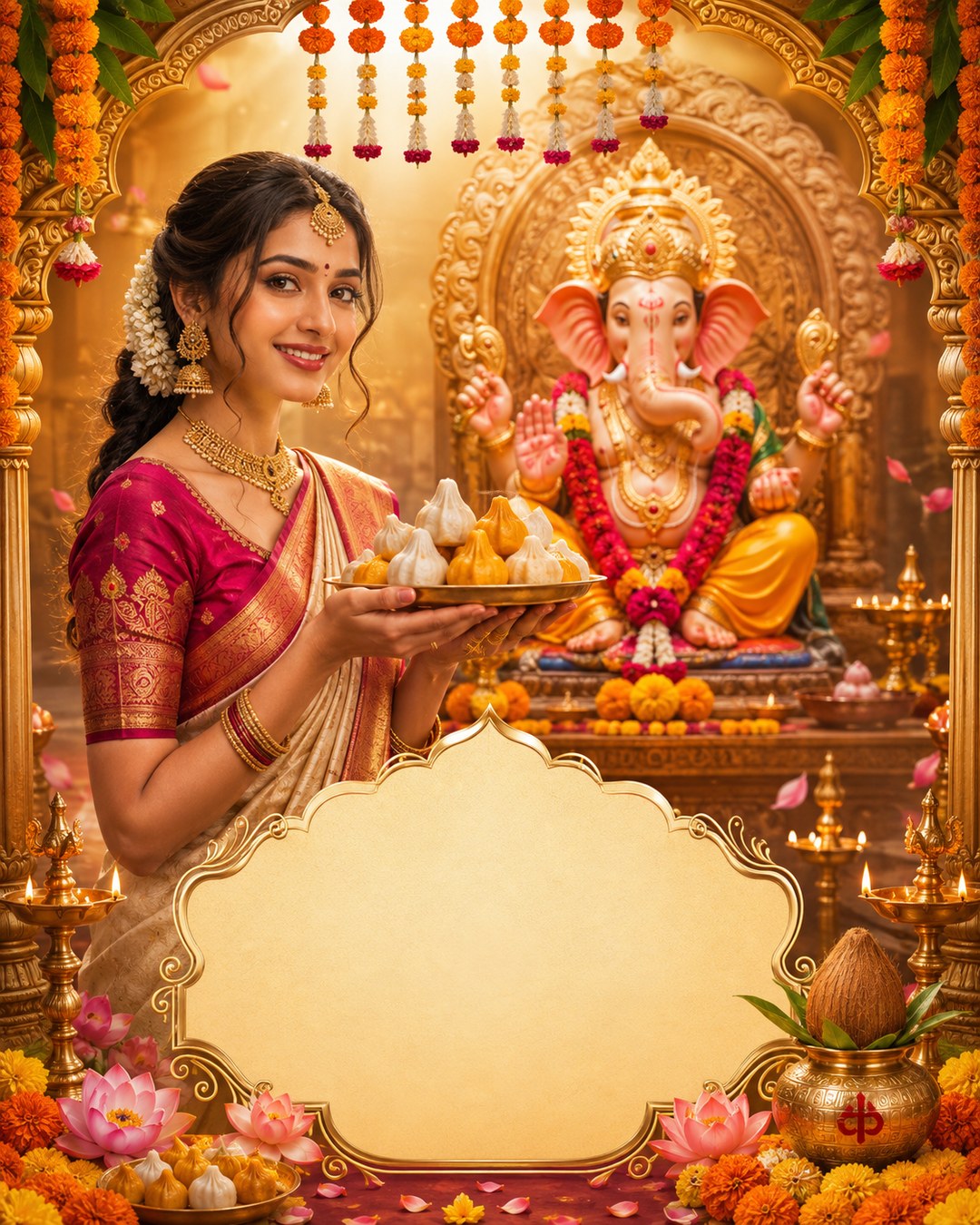 Ganesh Chaturthi — India - Telugu reference poster
