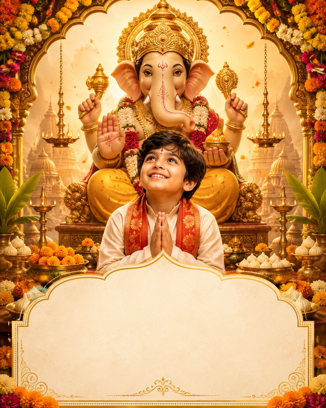 Ganesh Chaturthi — India - Bengal reference poster